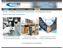 Tablet Screenshot of duotecsysteme.de
